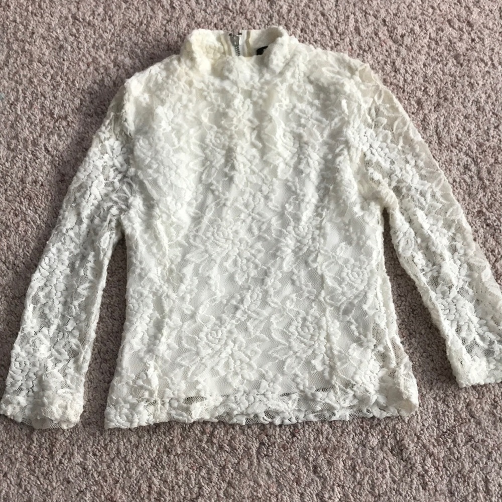 🍓lace 3/4 sleeved top